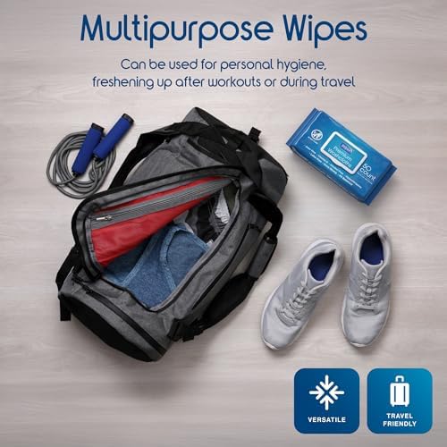 Inspire Adult Wet Wipes Oversized 8x12 Inches Pack of 8