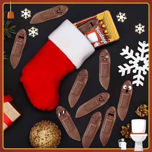 Nuanchu 30pcs Funny Poop Bandages Waterproof Humor First Aid Gifts