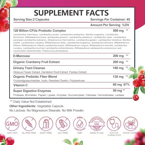 DRFOSTER Women Probiotics 120 Billion CFU 31 Strains 90 Capsules