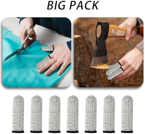 40pcs Reusable Cut Resistant Finger Cots for Kitchen and Work