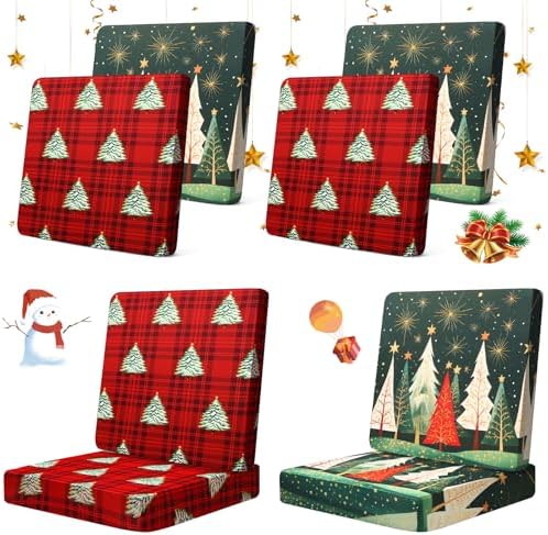 8Pcs Outdoor Cushion Covers Set for Sofa Chair and Patio