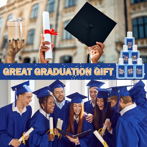 50 Pack Graduation Hand Sanitizer Travel Size Blue Gift Set
