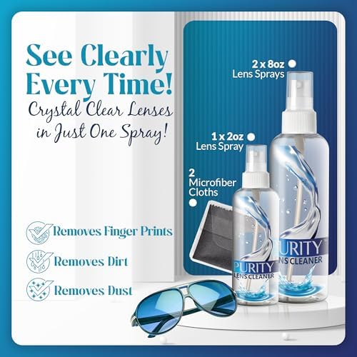 Purity Eyeglass Lens Cleaner Kit - Safe for All Lenses