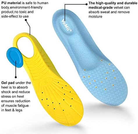 VoMii Memory Foam Insoles for Kids and Women