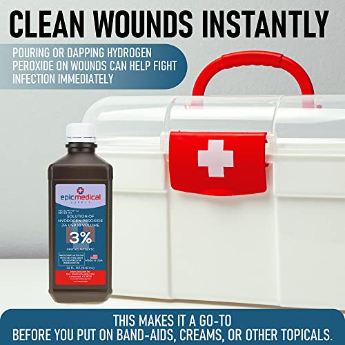 32 oz Hydrogen Peroxide First Aid Antiseptic Cleaner 3 USP