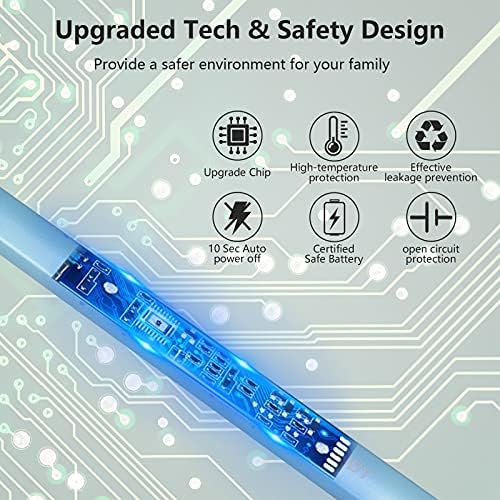 Electric Candle Lighter - Windproof Rechargeable Flameless Long Lasting Light Blue