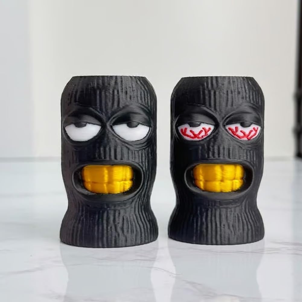 2 Pack Ski Mask Lighter Sleeve Funny Balaclava Holder for Bic Lighters