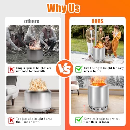 Hisencn Fire Pit Stand for Solo Stove Ranger