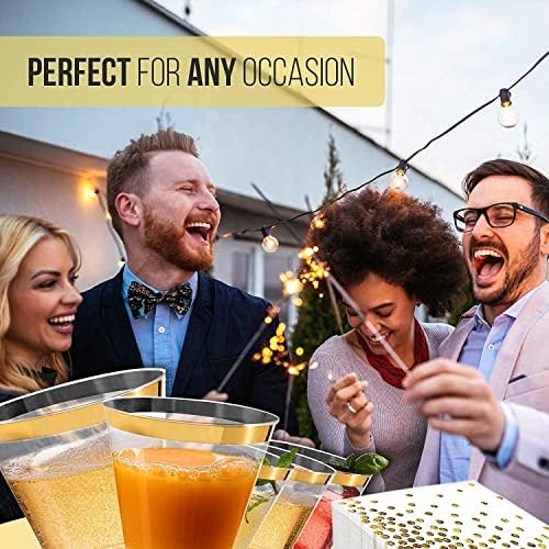 50 Pack Disposable Gold Foil Cocktail Napkins for Parties