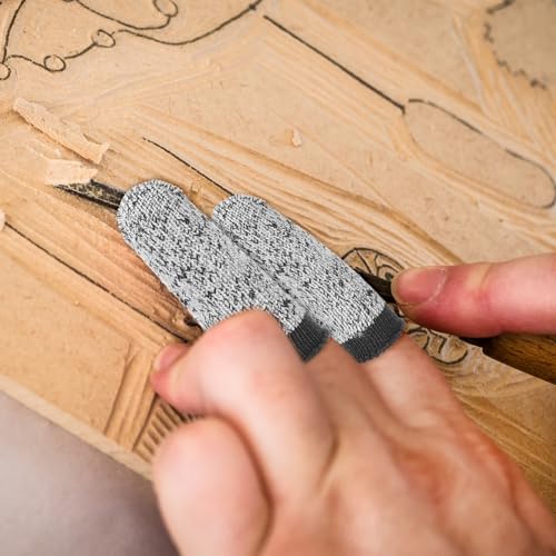 60-Pack Reusable Cut Resistant Finger Cots for Sculpture Kitchen Garden Use