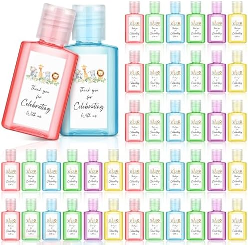 Gejoy 48 Pcs Jungle Animal Hand Sanitizer Party Favors