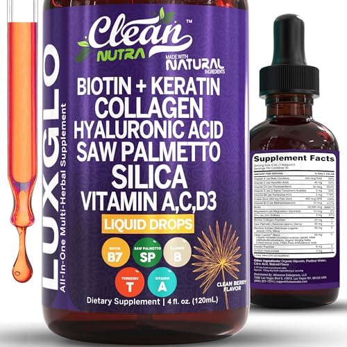 LuxGlo Biotin Collagen Skin Hair Nails Drops