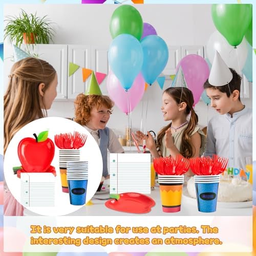 50 Pcs Notebook Shaped Disposable Napkins for Back to School Party