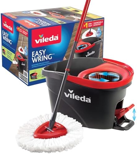 Vileda EasyWring Microfiber Spin Mop and Bucket Floor Cleaning System