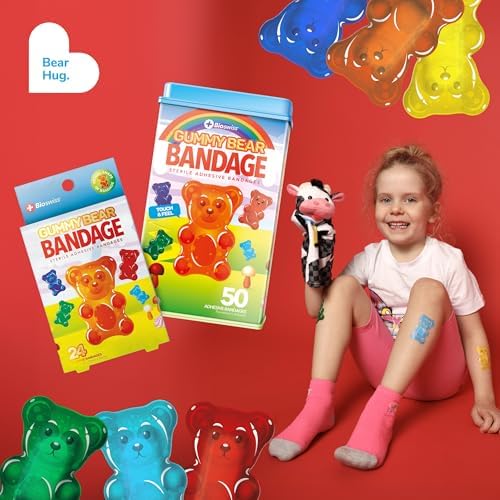 BioSwiss Adorable Gummy Bear Bandages 24 Count