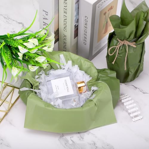 60 Sheets Gradient Lime Green Tissue Paper for Gift Wrapping
