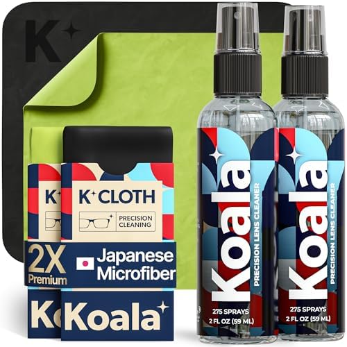 Koala Eyeglass Lens Cleaner Spray Kit 4 Piece Set