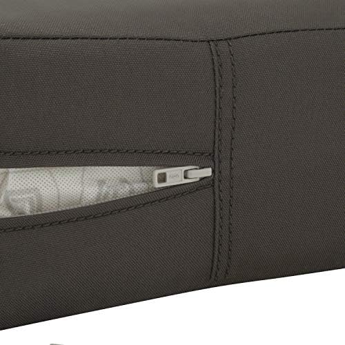 Classic Accessories Ravenna Water-Resistant 25x25x5 Inch Outdoor Seat Cushion Cover
