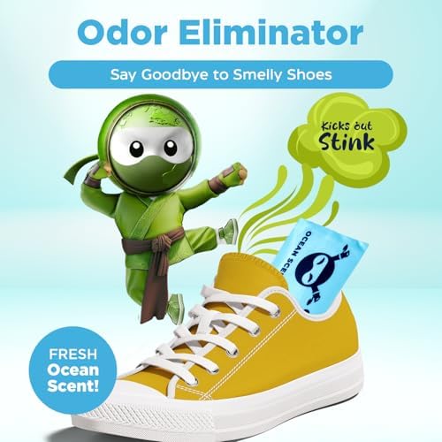 Shoe Ninja Deodorizer - Activated Charcoal Reusable 2 Pack