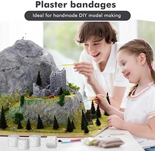 20 Pack Plaster Cloth Gauze Bandage Rolls for Art and Craft Projects