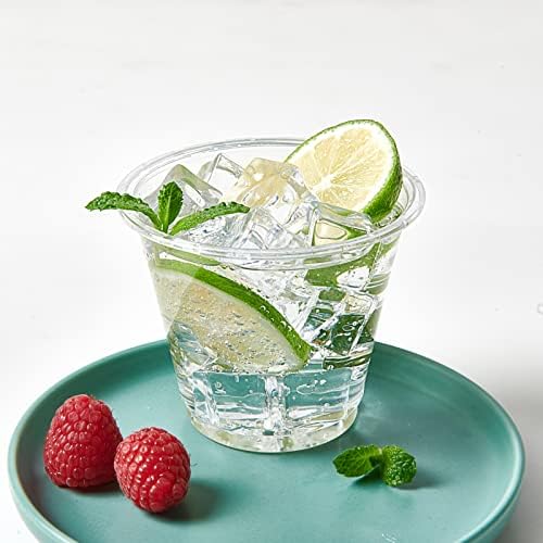Turbo Bee 300 Pack 9oz Clear Plastic Cups for Parties