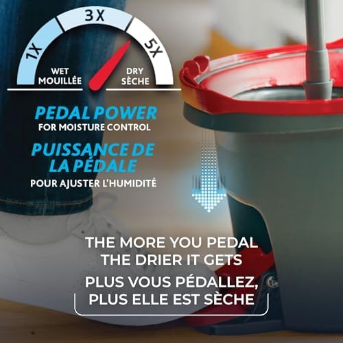 Vileda EasyWring Microfiber Spin Mop and Bucket Floor Cleaning System