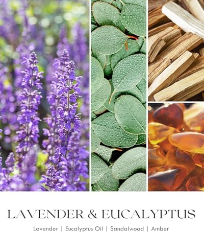 AOOVOO Lavender Scented Candles for Women with Crystals