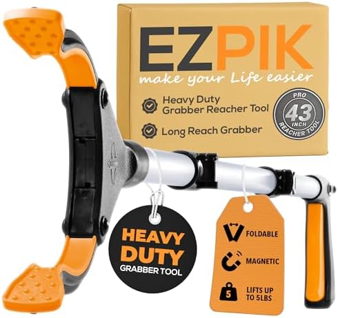 EZPIK Pro 43 Inch Foldable Reacher Tool for Seniors