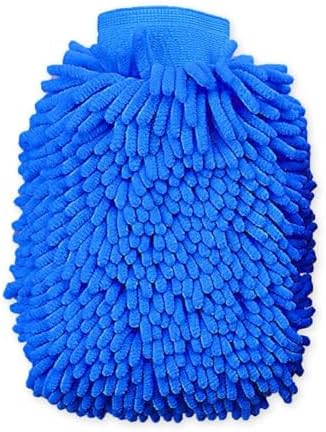 2 Pack Blue Microfiber Car Wash Mitts