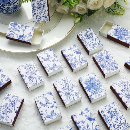 60 Pcs Spring Flower Match Holders Containers