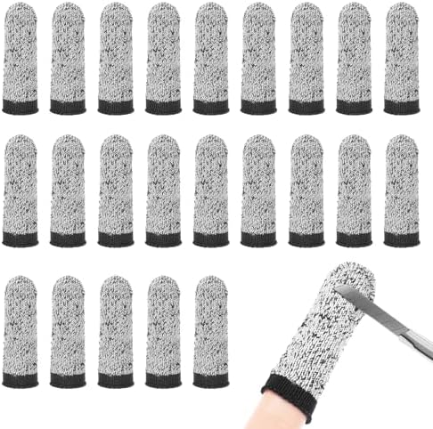 60-Pack Reusable Cut Resistant Finger Cots for Sculpture Kitchen Garden Use