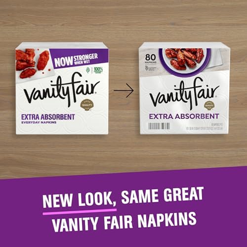 Vanity Fair Extra Absorbent Paper Napkins 160 Count