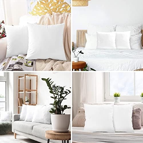 SUPERLELE 18x18 Outdoor Pillow Inserts Set of 6 Waterproof
