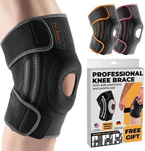 DR BRACE Elite Knee Brace with Side Stabilizers for Maximum Support