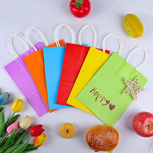 XPCARE 32Pcs Kraft Paper Gift Bags with Handles