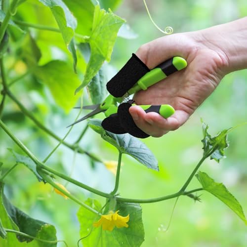 PATIKIL Cut Resistant Finger Cots 24x1 Inch 20 Pcs Reusable Black