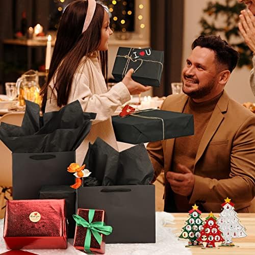 EUSOAR Black Wrapping Tissue Paper 20x30 Inches 200pcs