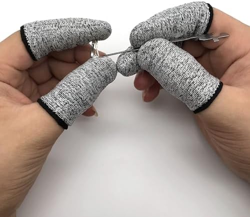 12 PCS Cut Resistant Finger Cots Reusable Protectors