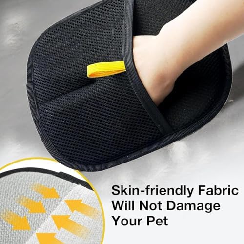 2 pcs Double Sided Pet Grooming Gloves for Hair Removal