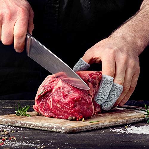 Honoson 60 Piece Cut Resistant Finger Cots Reusable Thumb Protectors