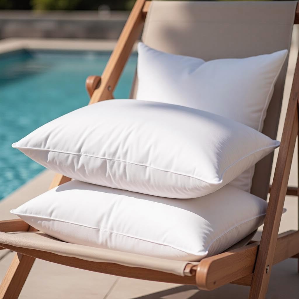 22x22 Waterproof Outdoor Pillow Inserts Set of 2