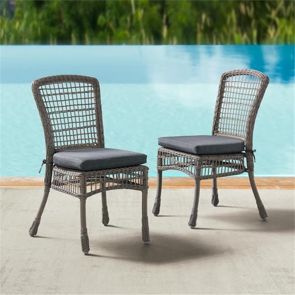Asti 3-Piece Outdoor Dining Set - Weather-Resistant Wicker and Aluminum Frame