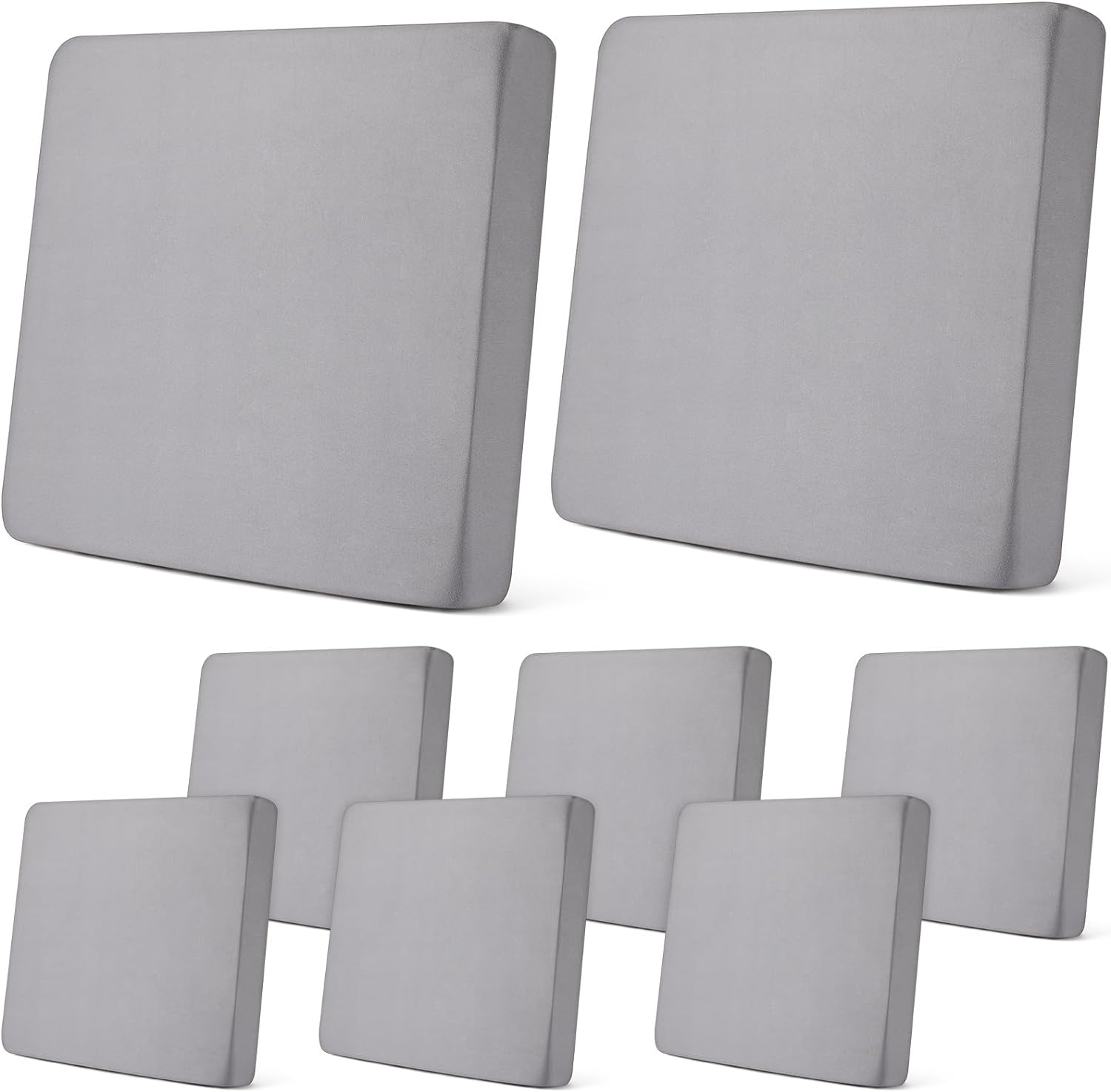 Newwiee 8Pcs Stretch Outdoor Cushion Covers
