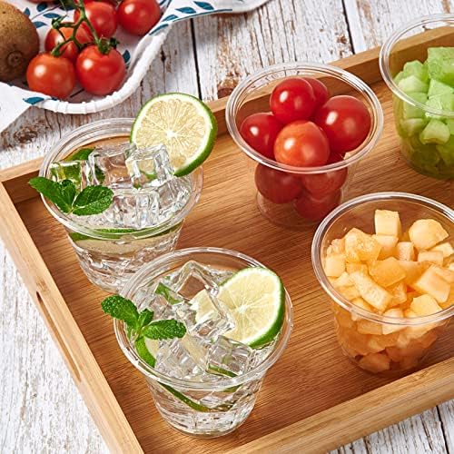 Turbo Bee 300 Pack 9oz Clear Plastic Cups for Parties
