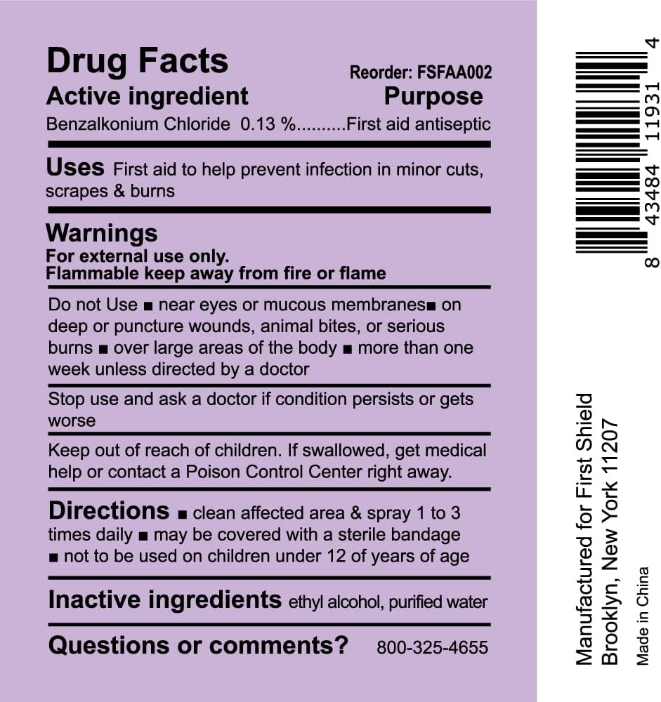 First Shield Antiseptic Spray 2 Oz 3 Pack