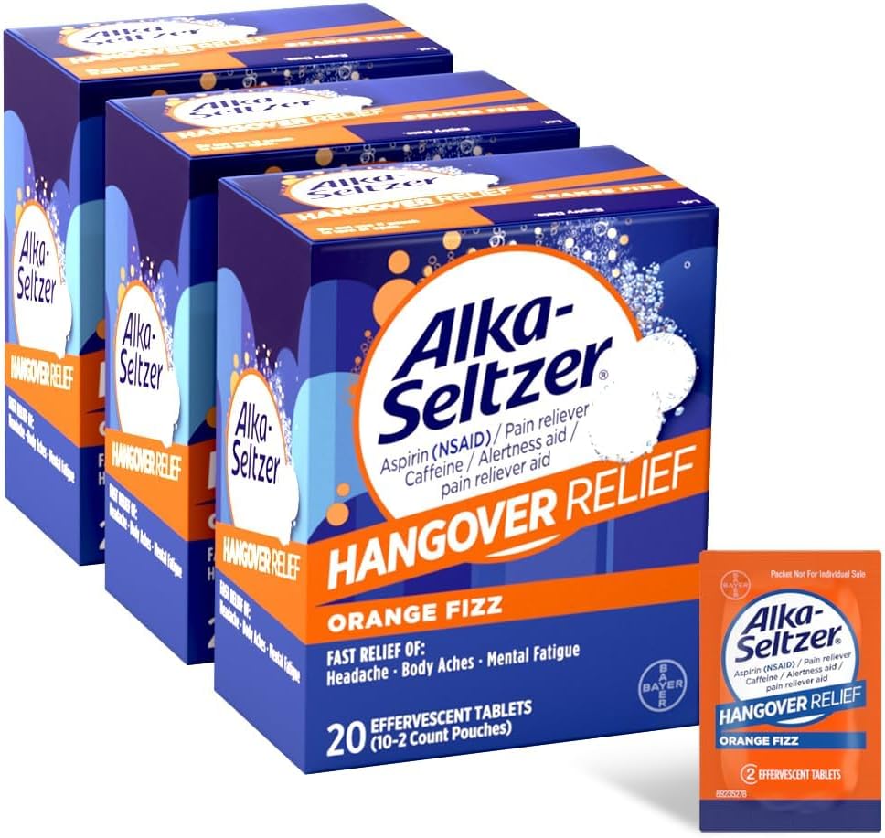 Alka-Seltzer Hangover Relief Tablets 60 Count