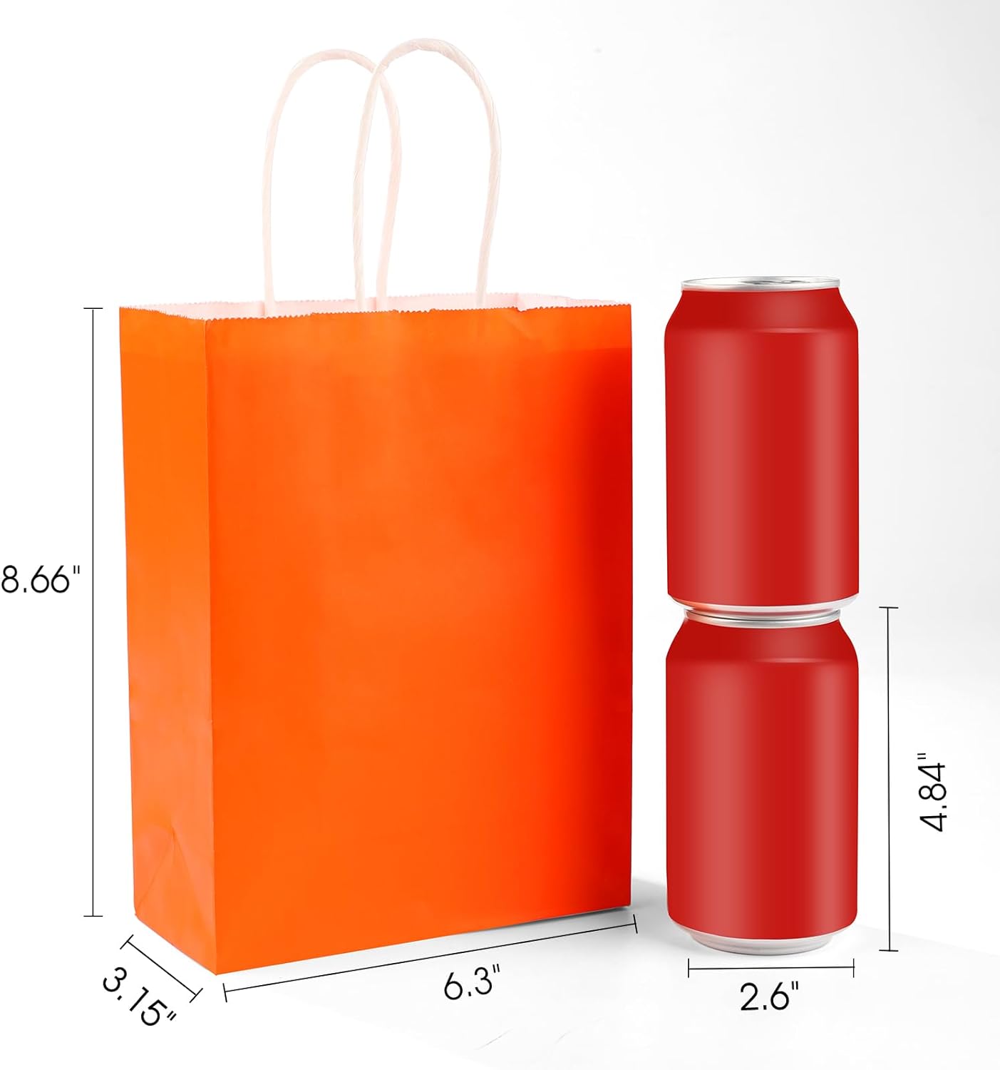 XPCARE 32Pcs Kraft Paper Gift Bags with Handles
