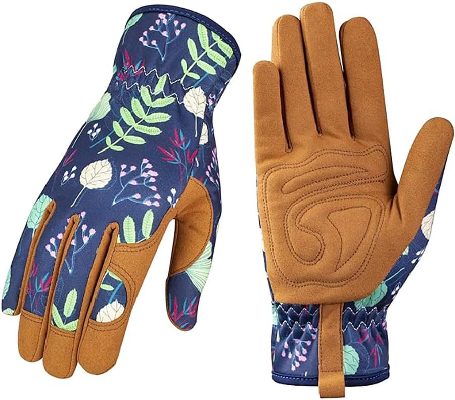 Durable Leather Gardening Gloves With Grip And Breathability