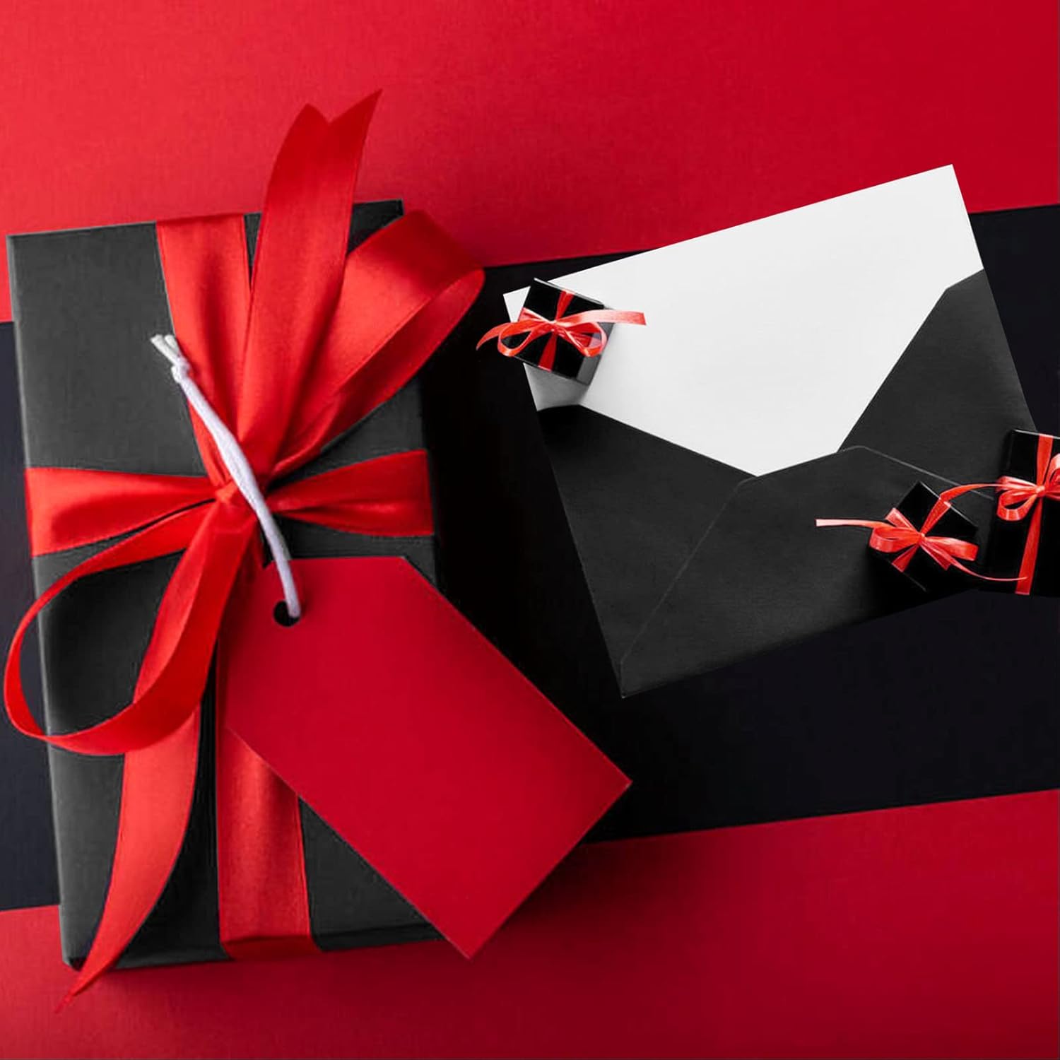 100 Sheets Black Tissue Paper 14x20 Inches for Wrapping and Crafts