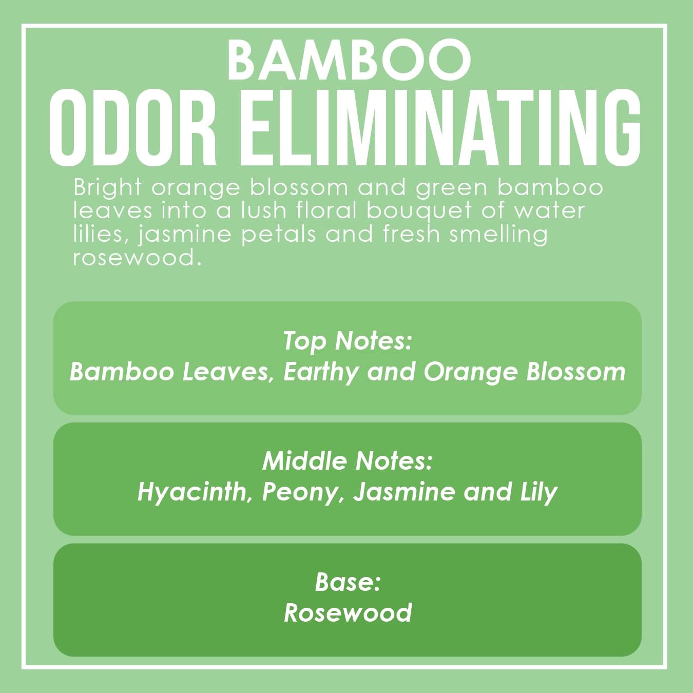 Bamboo Odor Eliminating Highly Fragranced Candle